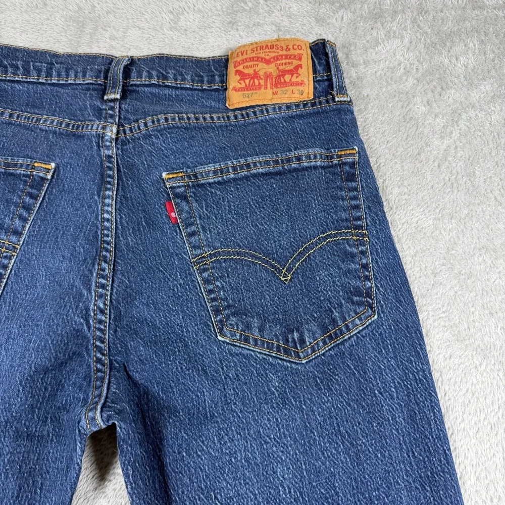 Levis 527 Bootcut Jeans Mens‎ 32x30 (Fits 30x29) Blue Medium Wash Denim